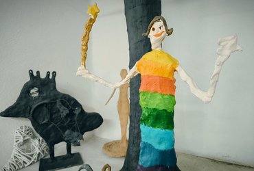 Skulpture iz gline s kiparjem Marijanom Mirtom