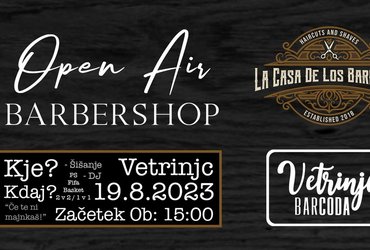 Opern Air Barbershop - brivnica na prostem