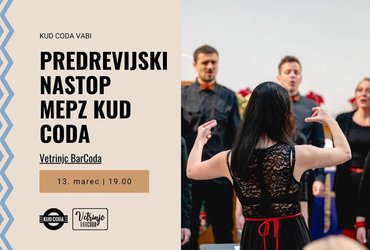 Predrevijski nastop MePZ KUD Coda