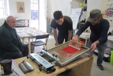 Brezplačni prikazi grafičnih tehnik <em>Foto: Društvo Hiša!</em>