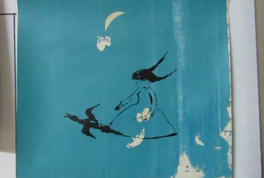 Enobarvni sitotisk na poletne torbe