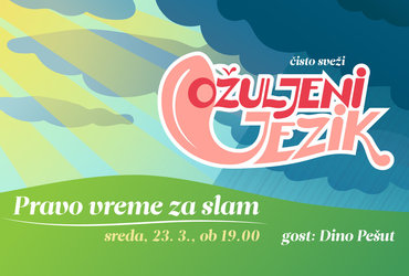 Večer slamovske poezije Ožuljeni jezik z gostom Dinom Pešutom