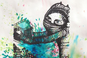 Sitotisk & sprejanje s šablonami