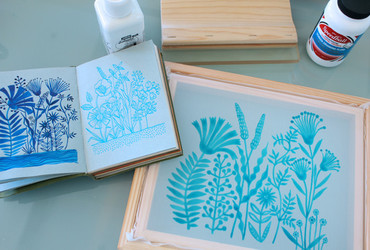 Sitotisk: Unikatni odtis za darila ali ovojni papir