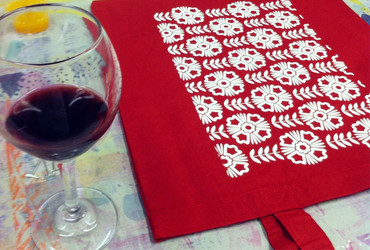 Sitotisk: Unikatni odtis za darila ali ovojni papir <em>Foto: Društvo Hiša!</em>