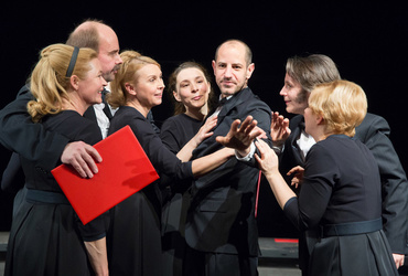 Pogovor o uprizoritvi Stenica <em>Foto: Nada Žgank</em>