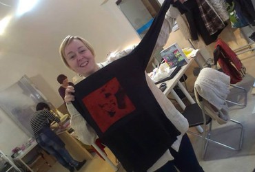 Unikatne majice izpod vaših rok <em>Foto: Društvo Hiša!</em>