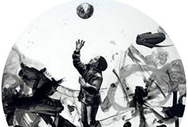 Ujami Luno, mešana tehnika <em>Foto: Andreja Eržen</em>