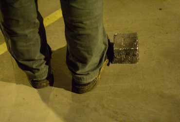 Objem granitne kocke <em>Foto: Urša Rahne</em>