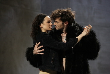 Pogovor o uprizoritvi Tisti občutek padanja <em>Foto: Damjan Švarc</em>