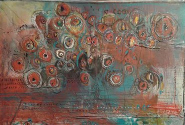 Liričnost barv na platnu <em>Foto: Zlatko Kavčič Svetina</em>