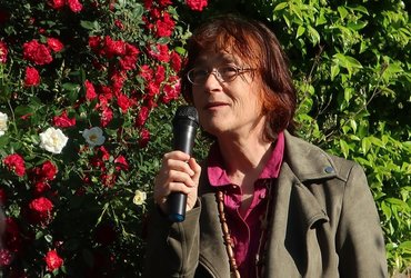 Literarna postaja z Barbaro Korun <em>Foto: Maja Pertič Gombač</em>