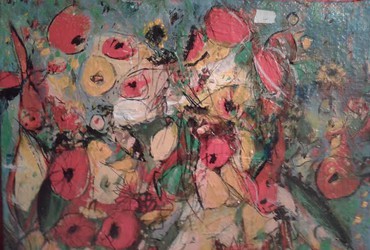 Liričnost barv na platnu <em>Foto: Zlatko Kavčič Svetina</em>