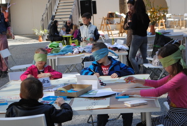 Čitalnica na dvorišču <em>Foto: Zavod Mars Maribor</em>