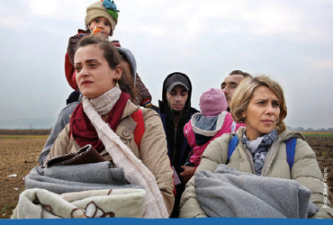 Migranti med nami <em>Foto: Foto: Borut Krajnc</em>