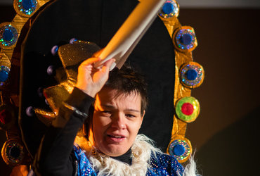 Lutkovna predstava MODRI KRALJ INUS & ustvarjalnice <em>Foto: Boštjan Vertuš</em>