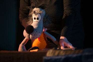 Lutkovna predstava MODRI KRALJ INUS & ustvarjalnice <em>Foto: Boštjan Vertuš</em>