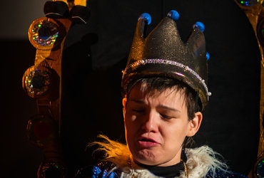 Lutkovna predstava MODRI KRALJ INUS & ustvarjalnice <em>Foto: Boštjan Vertuš</em>