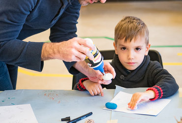 Lutkovna predstava MODRI KRALJ INUS & ustvarjalnice <em>Foto: Boštjan Vertuš</em>