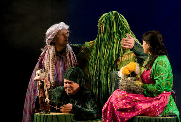 ZELIŠČA MALE ČAROVNICE IN SENČNE LUTKE <em>Foto: Arhiv Lutkovno gledališče Maribor</em>